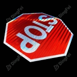 Reflective Aluminum Sign - High Intensity Reflective Stop Aluminum Sign